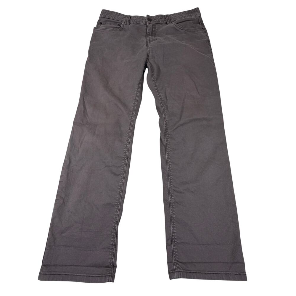 prAna Brion Pant Zion Stretch Straight 5-Pocket Durable Dry Green Men’s sz 32x32